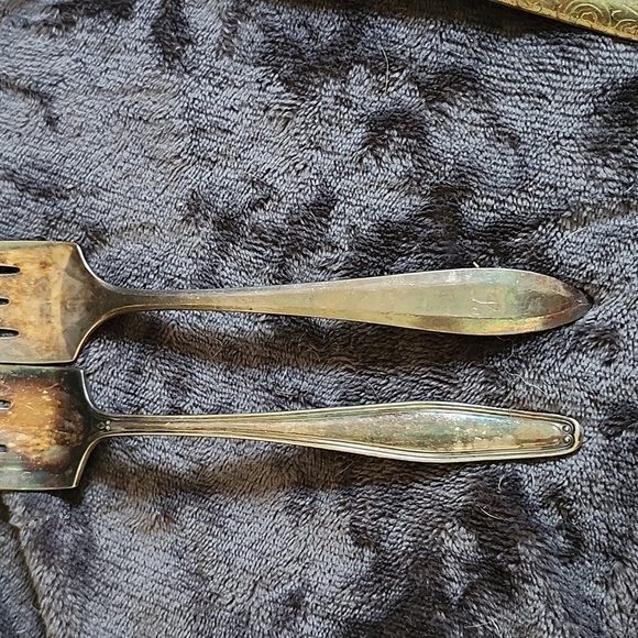 Silver plated bundle of Servewear Flatware Vintage Onieda Sheffield Rogers - Picture 6 of 9